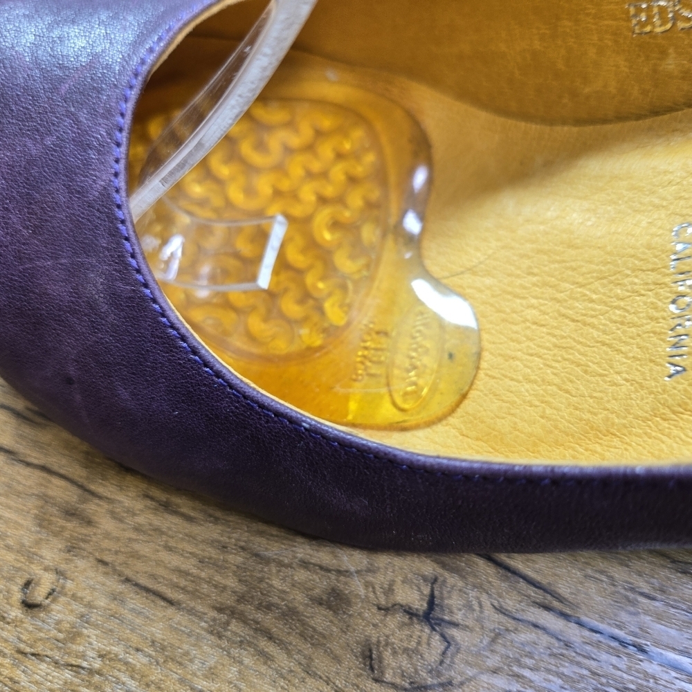 Vtg Jeffrey Campbell Edson 2 Purple Leather Ankle Strap Pumps Heels - Picture 14 of 14